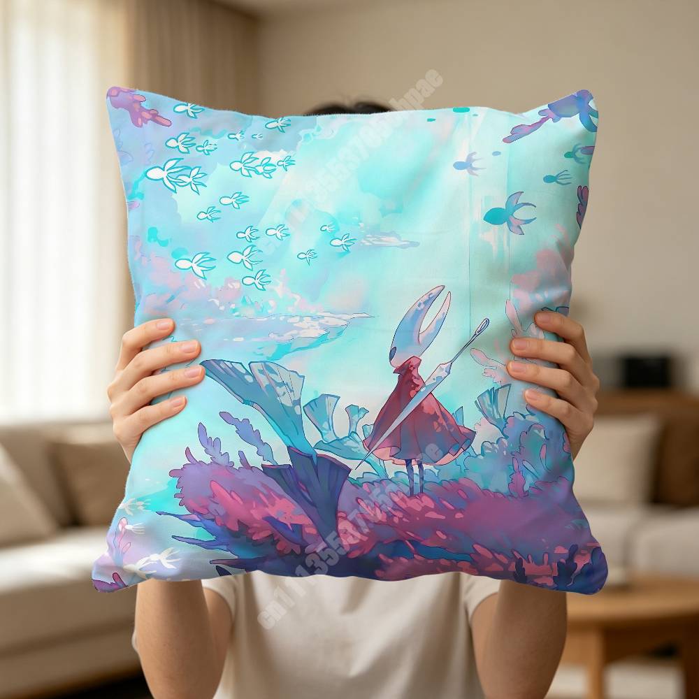 The HHollow KKnight Game Pillow Cover Cushion Case Sofa Couch Modern Apartment Decor Family Furnishing