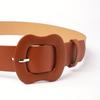 Stylish Korean Candy Color Women's Wide Waist Belt For Fashionable Dresses And Jeans