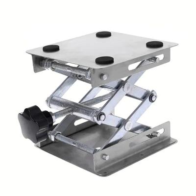 Laboratorní zvedací plošina Stojan Stojan Nůžkový zvedák Stolní zvedák Laboratoř 100x100 mm Nerezová ocel