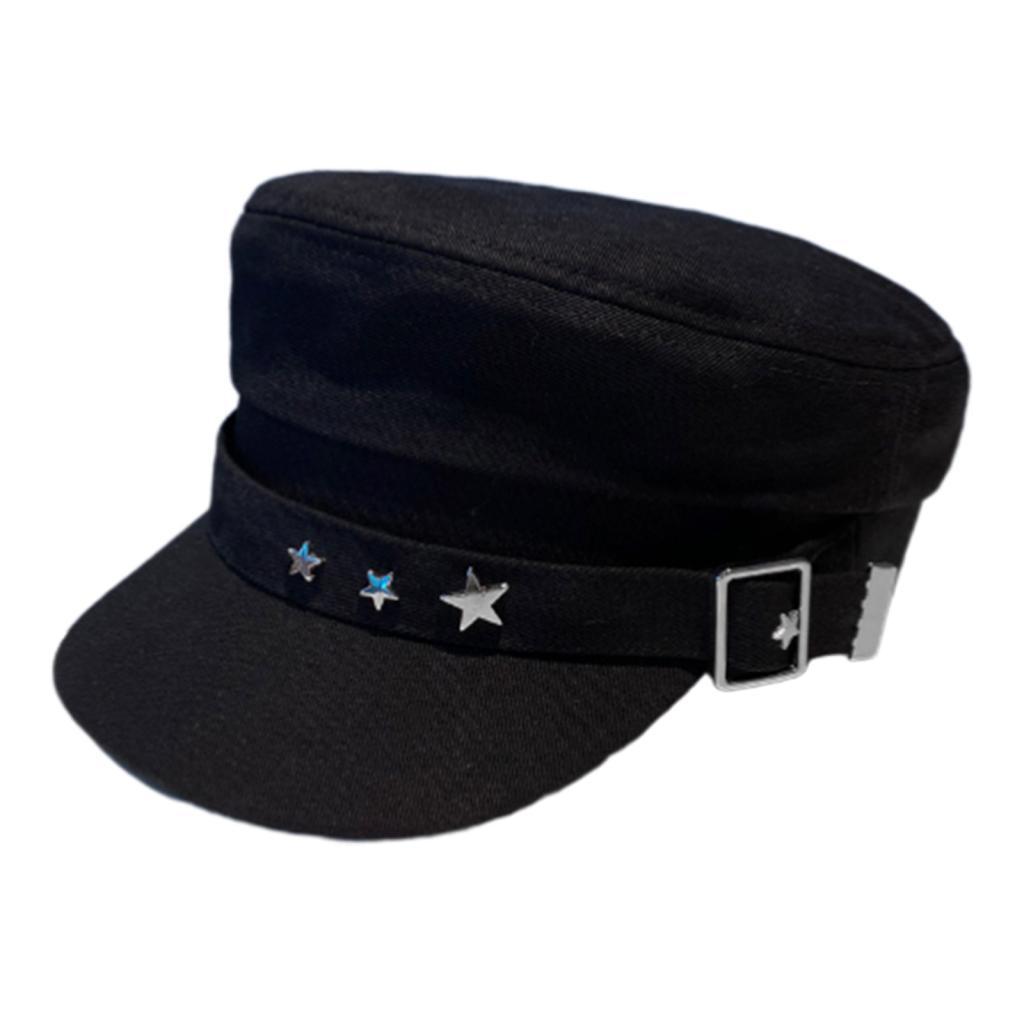 Women Flat Top Baseball Hat Cadet Sun Cabbie Retro British Newsboy Cap Visor Hats for