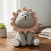Nordic Style Lion Money Box Resistant Fall Saving Box Animal Figurines Piggy Bank  Children Gits