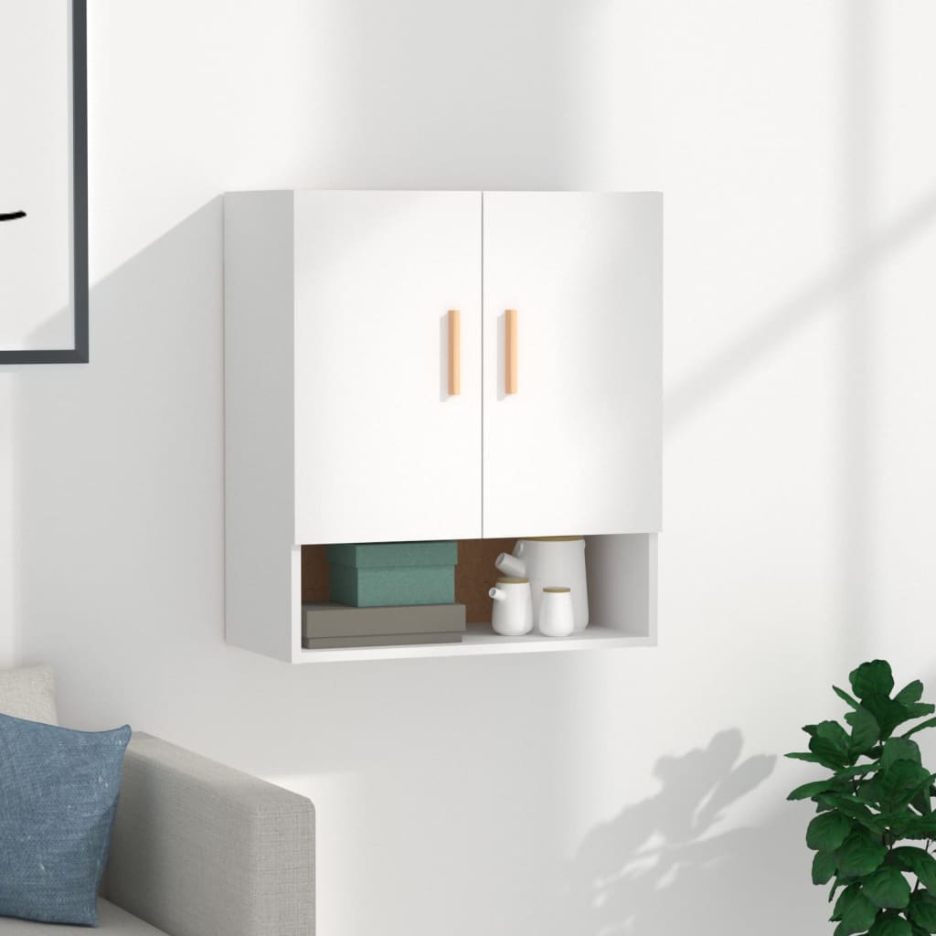 Wall Cabinet White 60 x 31 x 70 cm Particleboard