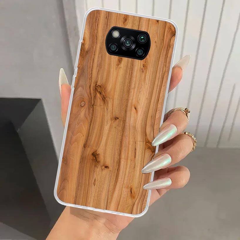 Wood Wooden Pattern Phone Case for Xiaomi Poco X5 X6 X7 Pro F7 Ultra M7 Redmi 15 15C 13 13C 12 12C 10 10A 10C 9 9A 9C 9T Shell P