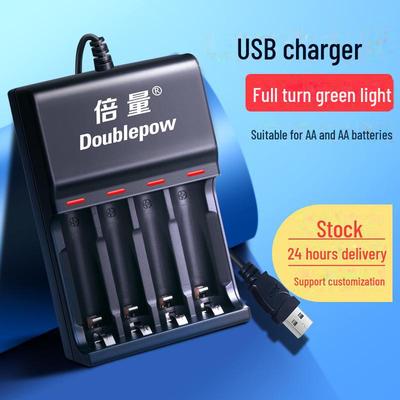 Intelligent 4-Slot USB Charger UK83 for AA/AAA Batteries with Dual Capacity (5V Input)