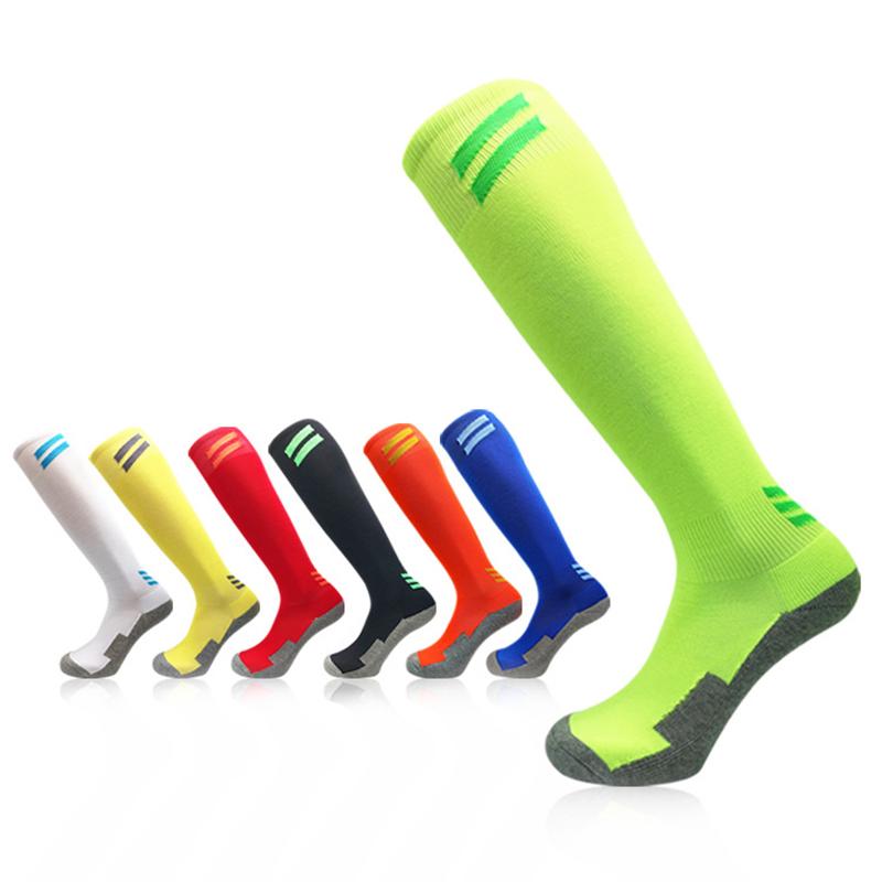 Sport Hosiery Men Knee High Athletic Socks Football Soccer Socks Men's Nylon Sports Socks