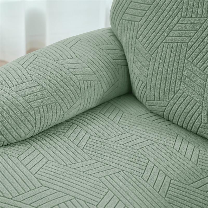4Pcs/Set Jacquard Recliner Sofa Cover Split 1 Seater Relax Armchair Cover Elastic Non-Slip Single Sofa Slipcover For Home Office