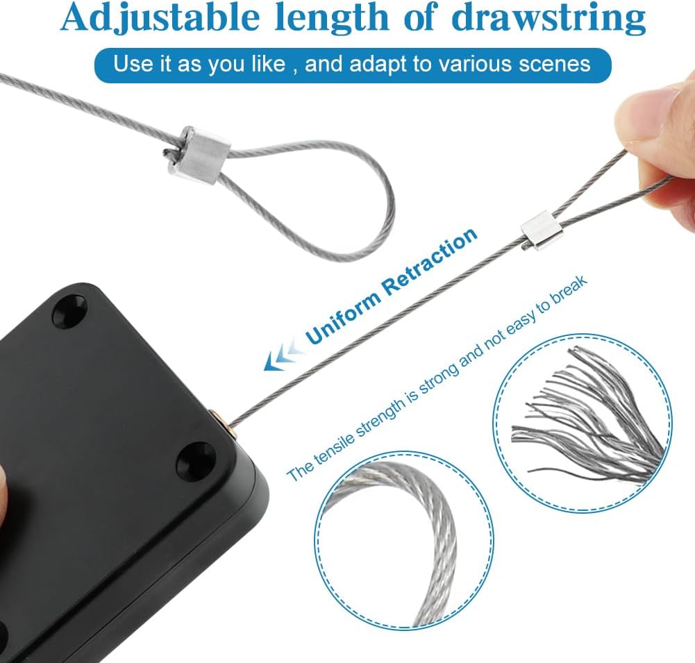 Punch-free Automatic Sensor Door Closer Adjustable Surface Mount Pull Cord Door Closer For Residential Commercial Use