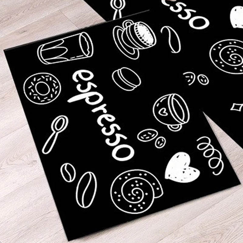2Pcs/Set Modern Kitchen Mat Anti-slip Floor Mat Household Mat Long Strip Entrance Door Mat Bathroom Mat Home Decor Mat