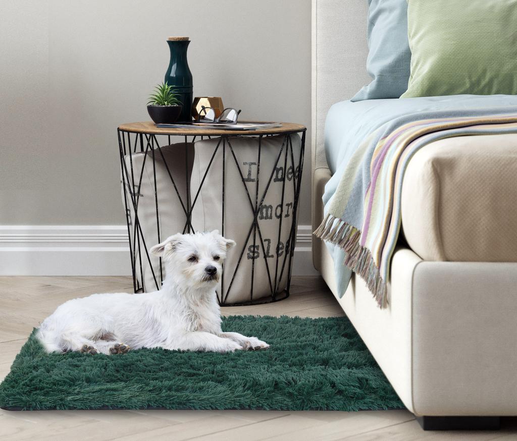 ANTI-RUTSCH ZOTTELTEPPICH 80x120 cm GRÜN