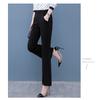New 2026 Split Flared Pants with Drape Effect, High-waisted Plus-size Cropped Casual Pants