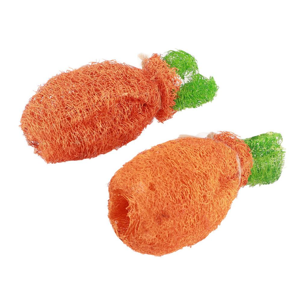 2 szt. Królik Marchewka Gryzak do Czyszczenia Zębów Lufa Królicze Zabawki ze Sznurkiem dla Królika Chomika