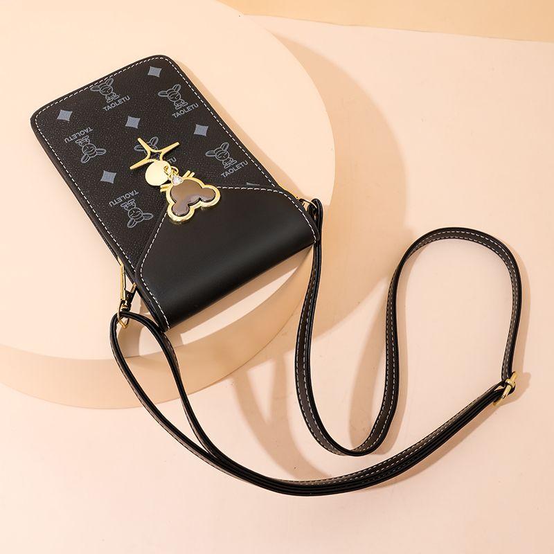 

Touch Screen Mobile Phone Bag Women 2025 Summer New Shoulder Messenger Bag Fashion Vertical Small Bag Women Women s Bag Black