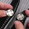 1 Pair Colored Metal Magnet Buckle Round Concealed Button Coat Jacket Magnetic Buckle Ultra-thin Invisible Snap Buckle