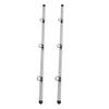 1 Pair Aluminum L Track Rail 100cm Cargo Securing Lashing Rail L Track Tie Down System Kit with Round Stud Fittings