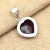 Red Garnet Gemstone Handmade 925 Sterling Silver Jewelry Pendant For Women