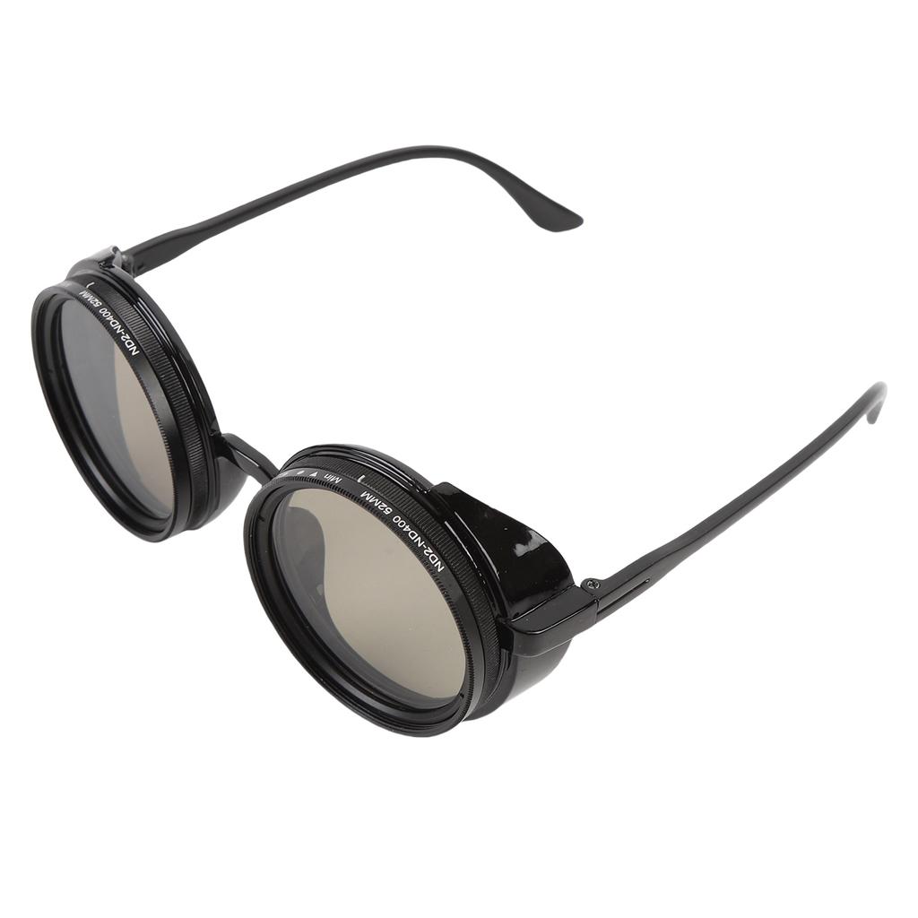 Polarized Glasses 52mm ND2 400 Filter Lens Round Shape Adjustable Light Reducing Sunglasses for Fishing