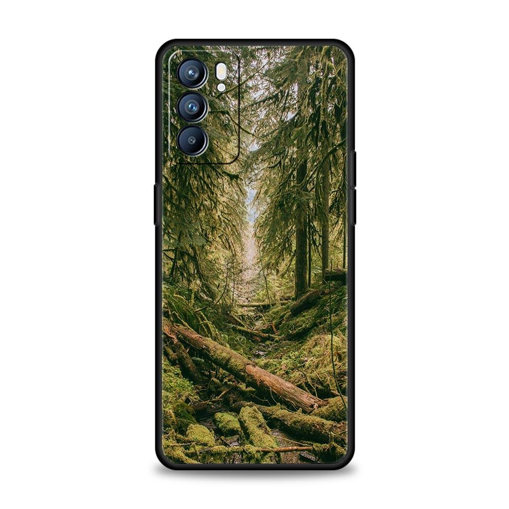 Carcasă de telefon cu model Forest Beach Sunrise Nature pentru Oppo A54 Reno7 SE Reno6 Pro Plus 5G Find X5 A53 A52 A9 2020 A95 A16 A76 A74 A15