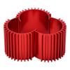 3pcs Aluminum 370 Brushless Brushed Motor Heat Sink Heatsink Cooling Fins for WPL C14 RC CarRed