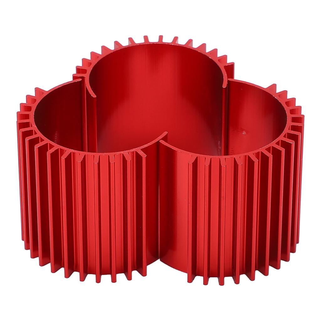 3pcs Aluminum 370 Brushless Brushed Motor Heat Sink Heatsink Cooling Fins for WPL C14 RC CarRed