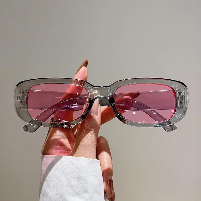 Classic Red Sunglasses UV400 Protection Retro Square Frame for Men Women Fashion Luxury Vintage Eyewear Outdoor Sun Glasses