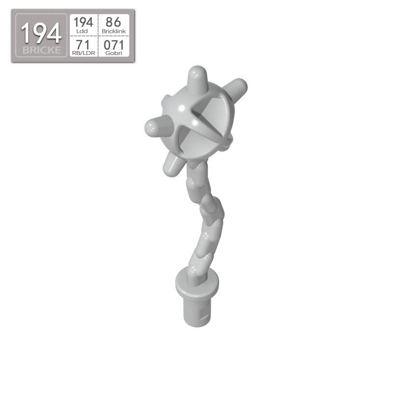 BRICKE 59232 Meteor Hammer Minifigure Accessory - Compatible with LEGO Building Blocks Single Unit