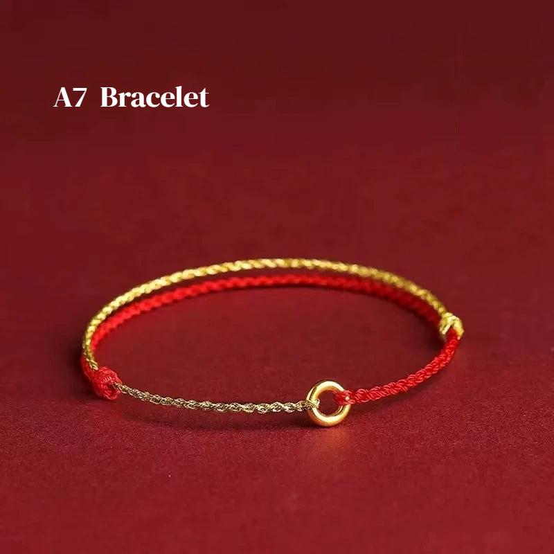 Minimalist Hand Woven Red Rope Anklet 1Pcs Safety Buckle Bracelet for Beach Vacation Summer Wear Jewelry