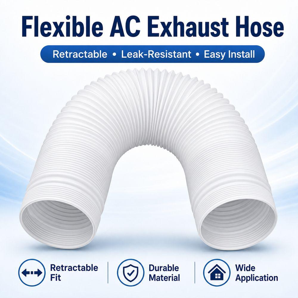 150/200CM Air Conditioner Exhaust Hose Duct Connector for Mobile Air Conditioning Home Ventilation