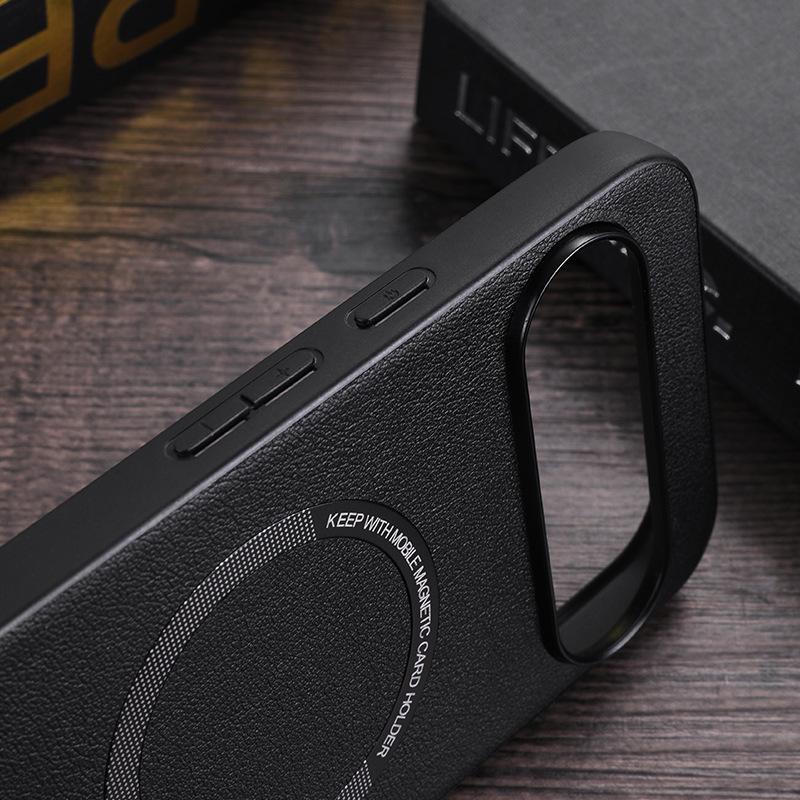 Solid Color Leather Magnetic Case for Google Pixel 9 Pro/6/7/8 - Full Coverage Protective Cover