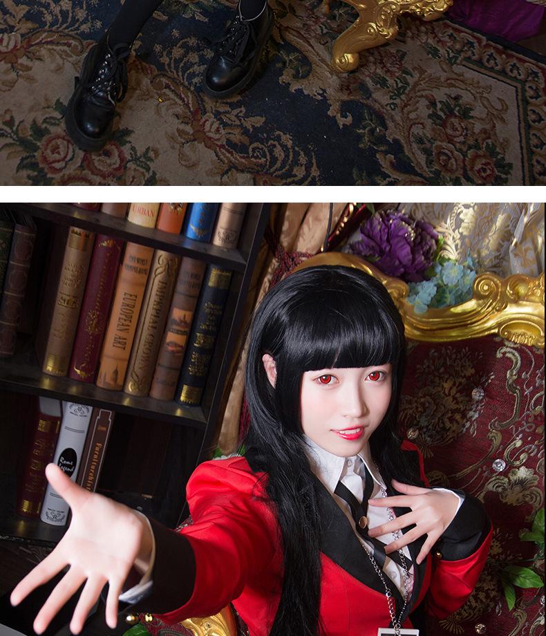 Anime Kakegurui Yumeko Jabami Girls School Uniform Cosplay Costume