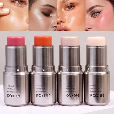 4 Farben Schimmer Highlighter Stick Rouge Stick Make-up Gesicht Körper Illuminator Kosmetik Gesichtskontur Aufhellen Make-up