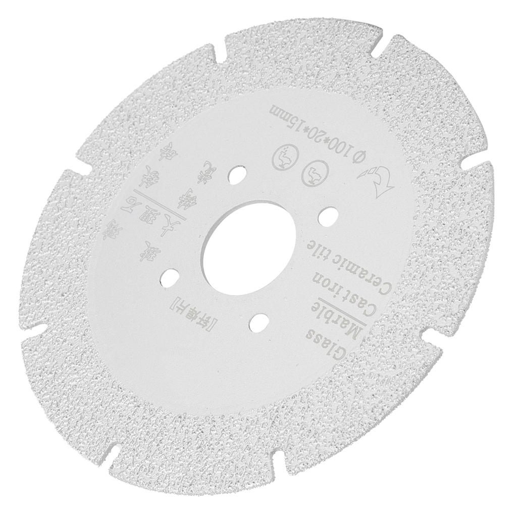 Brazed Saw Blade Marble Cutting Disc Polishing Grinding Wheel Hardware Tools Silver