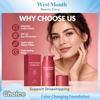 Color Changing Foundation Even Skin Tone Non‑Cakey Fade Fine Lines Lightweight Texture Oil Control Natural Finish Base Makeup