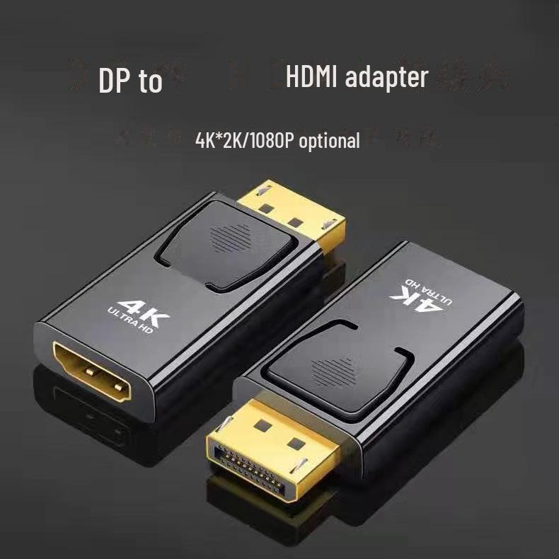 4K DisplayPort To HDMI Adapter, DisplayPort Male To HDMI Converter for Computer, TV, Monitor