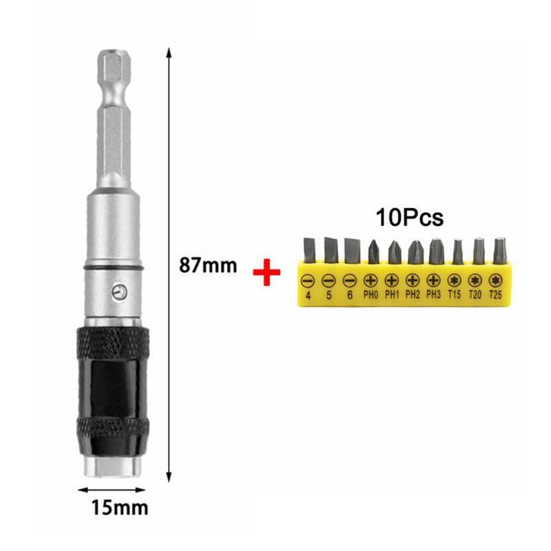 Hexagonal Handle Quick-Release Self-Locking Extension Rod - Multi-Angle Screwdriver Transfer Rod