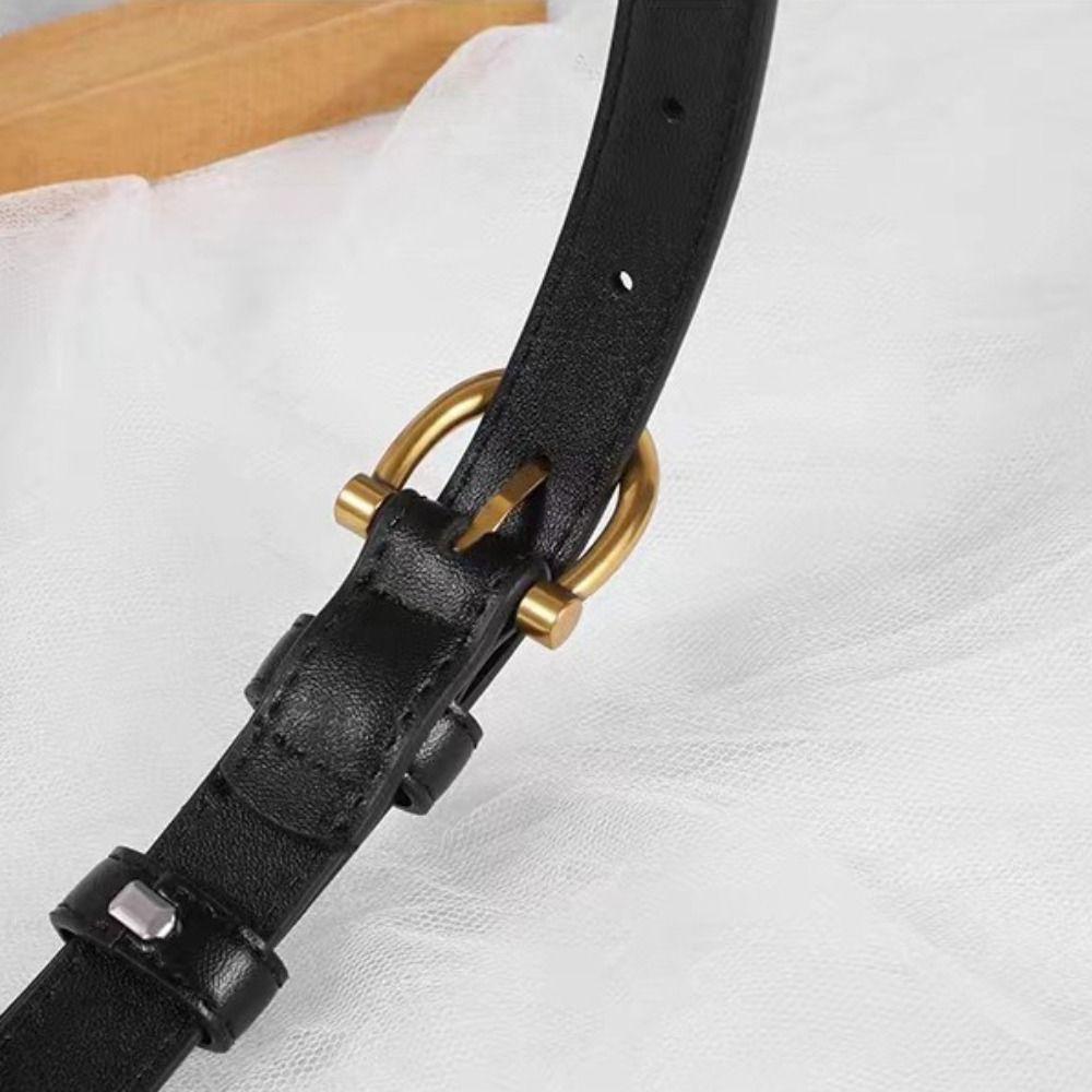 Pin Buckle Women Belt Jeans Decor Trouser Decoration Fashion Pu Waistbands  Daily
