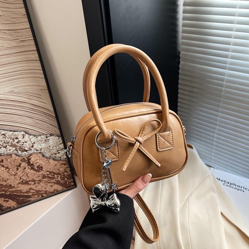 Small bag women's versatile new bow messenger bag women's high-end portable pillow bag