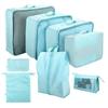 8PCS/Set for Travel Organizer Bags Accessories Luggage Suitcase Organizer Waterproof Wash Bag Clothes Organizer Pouch