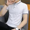 Youth Men's Short-sleeved Polo Shirts Men's Plus Size Short T Youth Half-sleeved T-shirts Student Polo