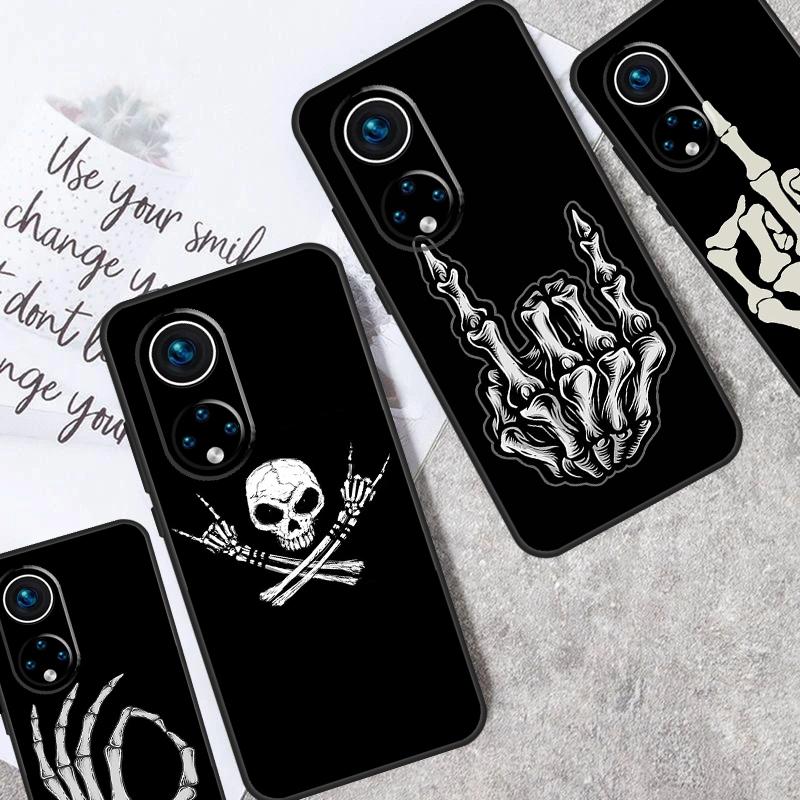 Skeleton Middle Finger For Honor 90 Lite 50 70 Magic 6 5 Pro Case For Honor X9b X8b X7a X6a X9 X7 X8 X8a X9a Cover
