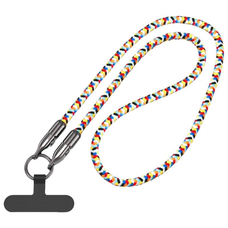 Portable Mobile Phone Lanyard PD240W Charging Cable, 2 in 1 USB Type C Data Cord Quick Charging Cable for Travel