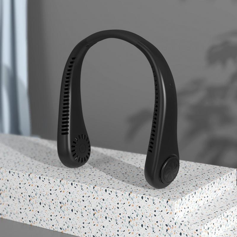 Portable Neck-Hanging Silent Bladeless Fan with USB Charging and Long Battery Life
