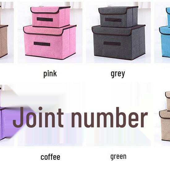 Imitation Linen Non-Woven Fabric Foldable Storage Box for Clothes & Toys, Available In Large & Small Sizes.