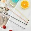 1pcs Stainless Steel Stirring Rod,Cocktail Drink Mixer Bar Stirring Mixing Sticks Muddler Swizzle Sticks Coffee Stirring Sticks