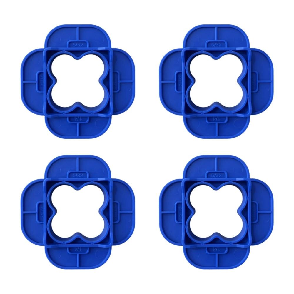 12Pcs-1Pc 4-in-1 ABS Deck Spacer Tools Multi-Size Reusable Floor Seam Width Tools Pressure Treated Composite Plank Deck Spacers