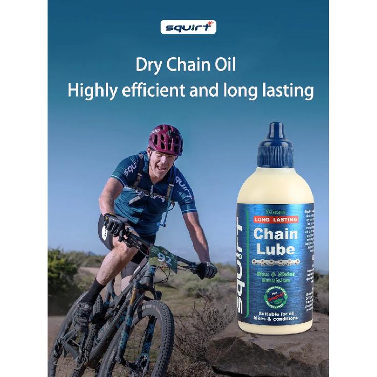 120ML Bicycle Chain Waxy Maintenance Oil Squirt MTB Road Bike Waxy Dry Chain Gear Oil Lube Chain Fork Flywheel Bike Accessories