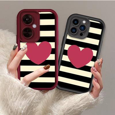 Heart Shape Printed Fashion Case Flexible Soft Silicone TPU Shell Full Back Cover for Xiaomi Redmi Samsung Infinix