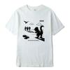 Men's T-shirt 100%cotton Casual Funny Loose O-neck Y2k Loose Fit Summer Fabric Simple Stylish Short Sleeve Male Casual Tops Tee