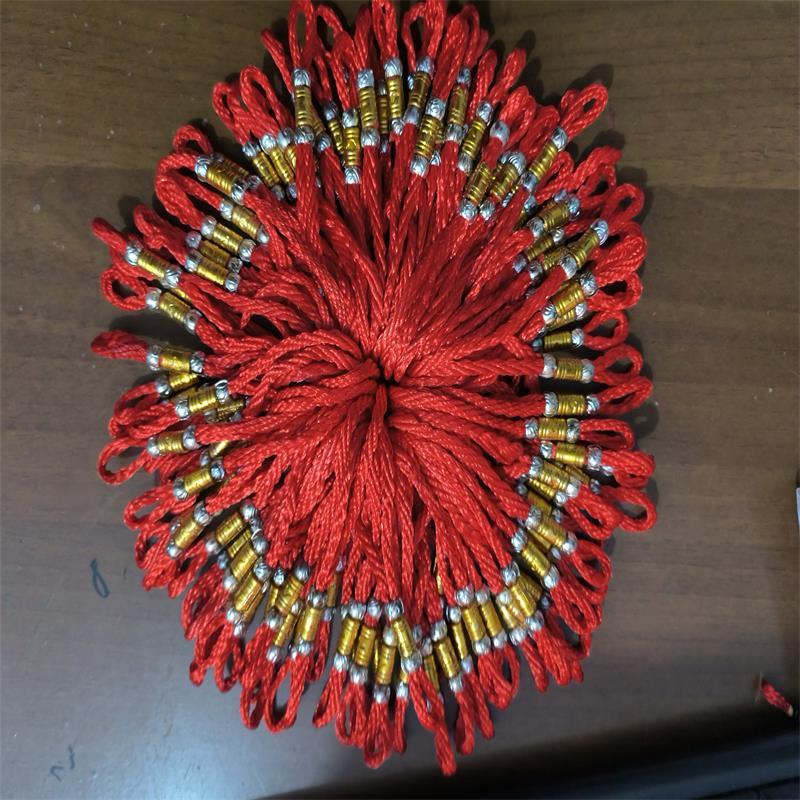 

Серебряный бусинный плетеный шнурок Бодхи с маленькой подвесной головой для автомобилей красный