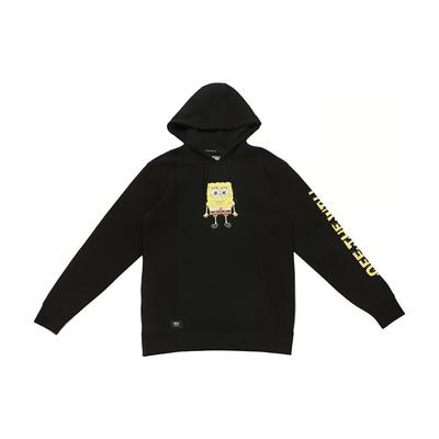 Vans X Happy Face Collaboration Letter Print Cartoon Hoodie Men Hoodies Black VN0A5KENZAV