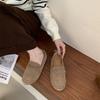 Loafers 2025 Spring and Autumn New Commuter Women's Shoes Soft Soles Are Not Tired Feet Round Head Low Heel Soft Surface Doudou Shoes